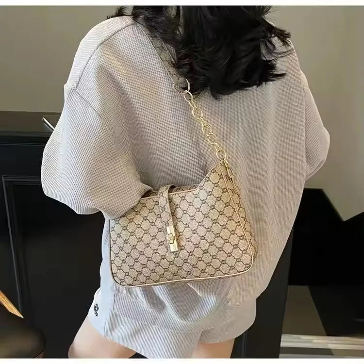 Women's Large Capacity Crossbody Shoulder Bag New Style Printed Bucket Handbag Fashion Korean PU Handbag 2025