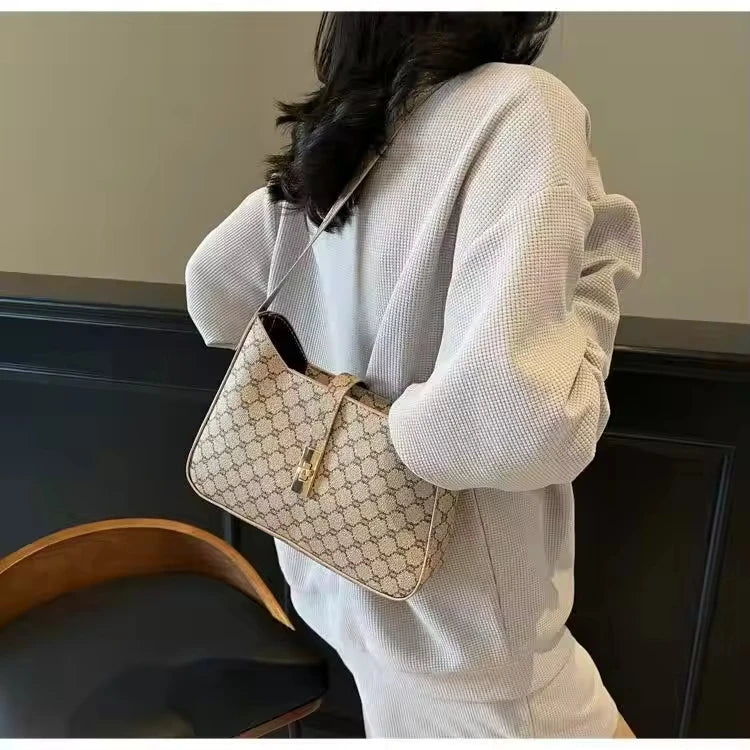 Women's Large Capacity Crossbody Shoulder Bag New Style Printed Bucket Handbag Fashion Korean PU Handbag 2025