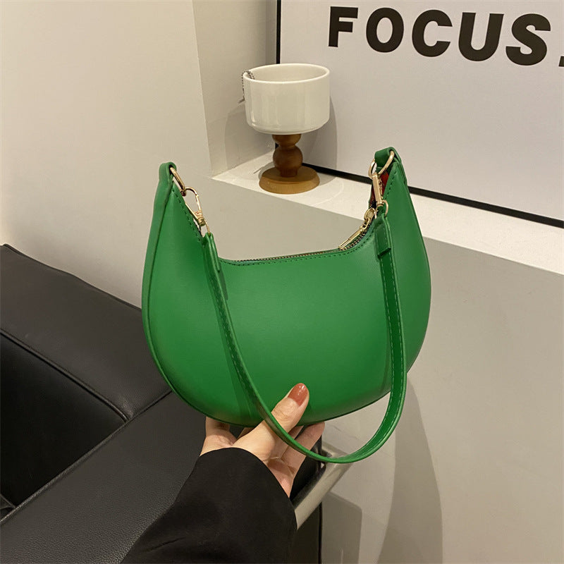 Trendy One-shoulder Commute Minimalist All-matching Girlish Underarm Bag